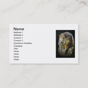 Tutankhamun’s Golden Mask Business Card