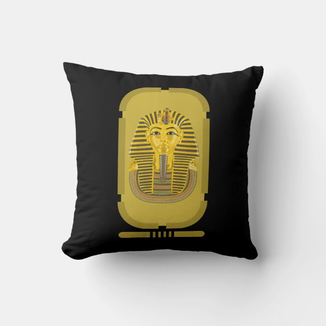 Tutankhamun Throw Pillow (Front)