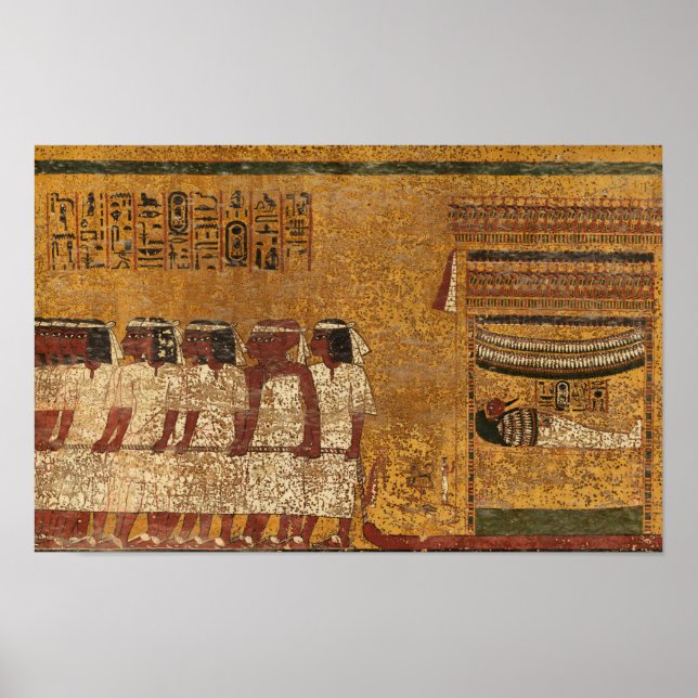 Tutankhamun Tomb, East Wall by Egyptian History Poster (Front)