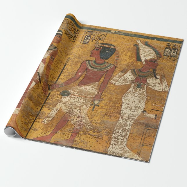Tutankhamun Tomb, North Wall Wrapping Paper (Unrolled)