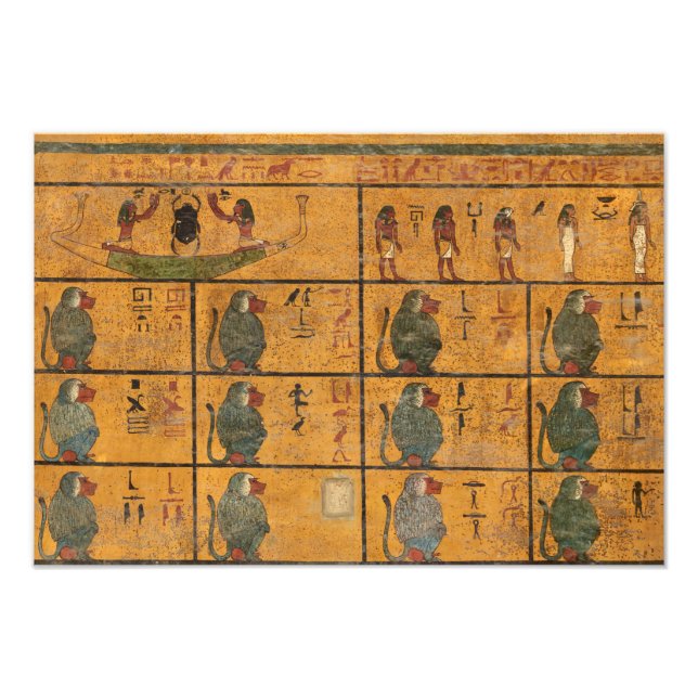 Tutankhamun Tomb, West Wall Photo Print (Front)