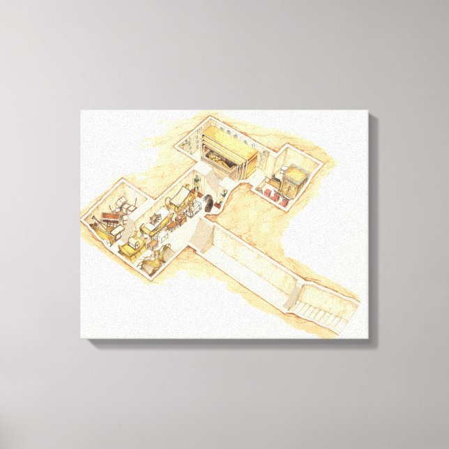 Tutankhamun's Tomb Canvas Print (Front)