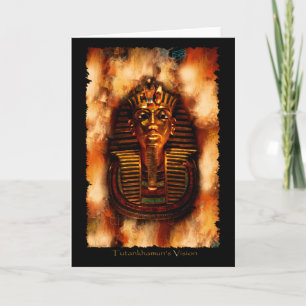 TUTANKHAMUN'S VISION Ancient Egyptian Pharaoh Card