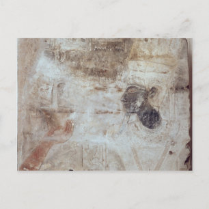 Tuthmosis III  offering incense to the god, Postcard