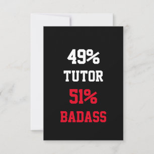 Tutor Badass Card
