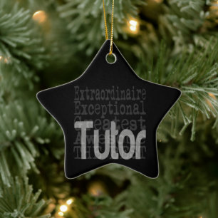 Tutor Extraordinaire Ceramic Tree Decoration