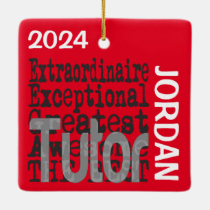 Tutor Extraordinaire CUSTOM Ceramic Ornament