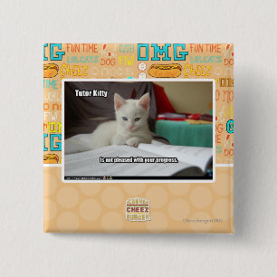 Tutor Kitty 15 Cm Square Badge