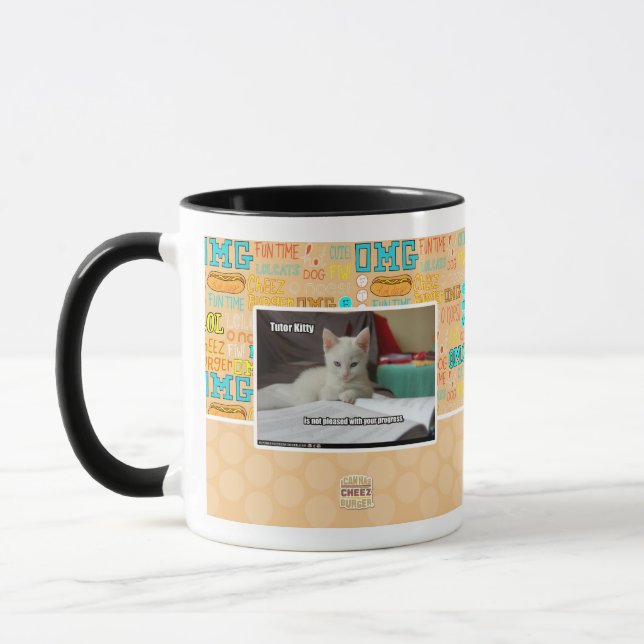 Tutor Kitty Mug (Left)