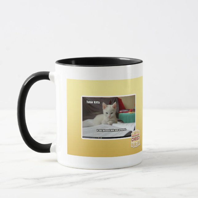 Tutor Kitty Mug (Left)