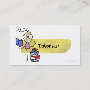 Tutor Ph.D Girl Business Card