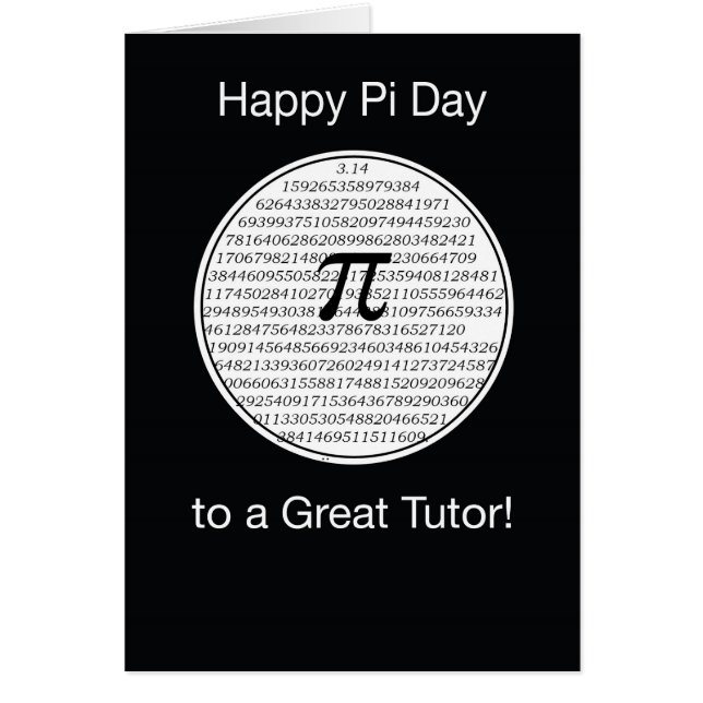 Tutor Pi Day Circle (Front)