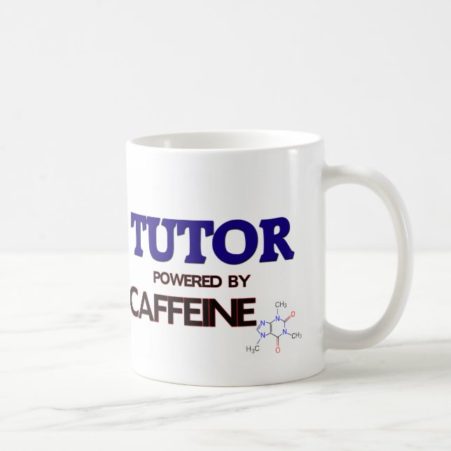 Tutor Powered by caffeine Coffee Mug (Right)