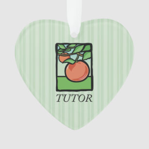 Tutor, Teacher Thank You, Apple Ornament