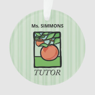 Tutor, Teacher Thank You, Apple Ornament