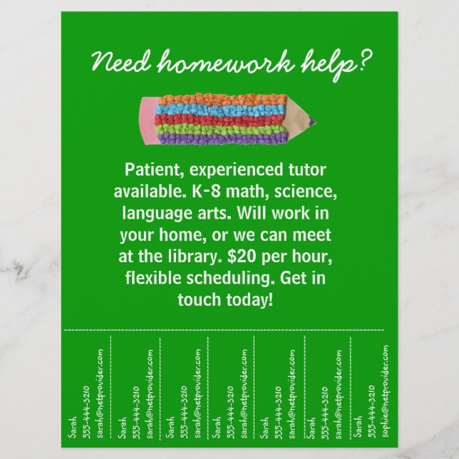 Tutoring Flyer (Front)