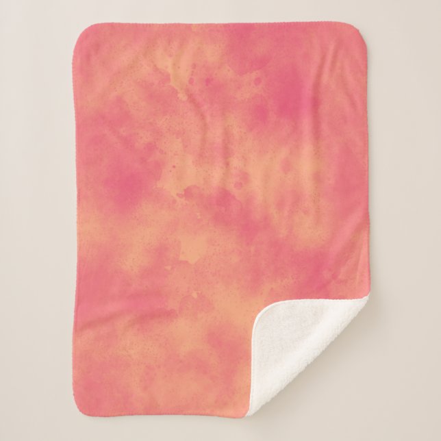 Tutti-fruity cloud effect  sherpa blanket (Front)