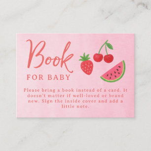Tutti Frutti Baby Shower  Enclosure Card