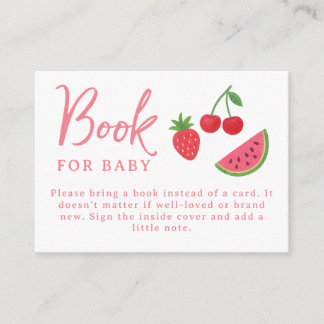 Tutti Frutti Baby Shower  Enclosure Card
