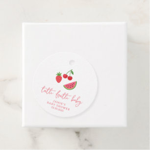 Tutti Frutti Baby Shower Favour Tags