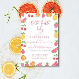 Tutti Frutti Baby Shower Invitation