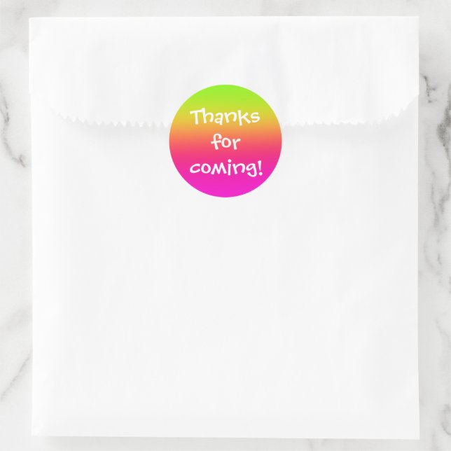 Tutti Frutti  Classic Round Sticker (Bag)