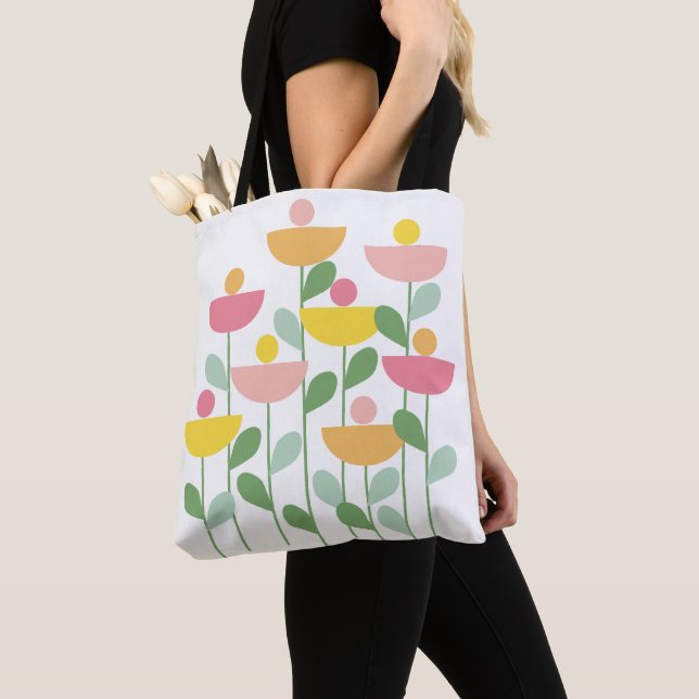 Tutti Frutti Flowers  Tote Bag (Close Up)