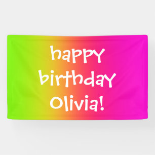 Tutti Frutti Gradient Personalised Banner