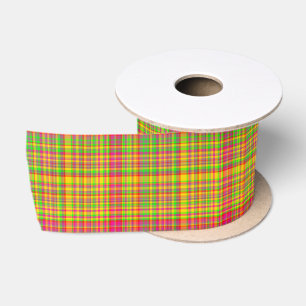 Tutti Frutti PLAID 4-SATIN RIBBON SPOOL Satin Ribbon