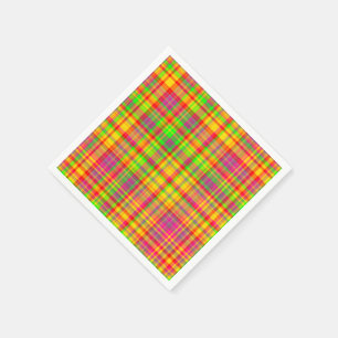Tutti Frutti PLAID 9-PAPER PARTY NAPKINS