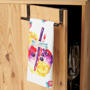 Tutti Frutti Summer Sweets and Treats Tea Towel