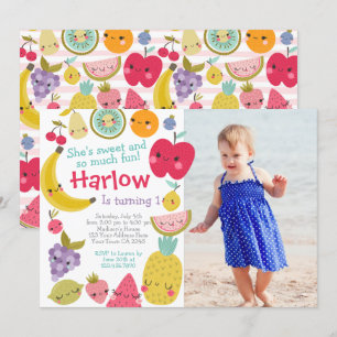 Tuttifrutti Birthday Invitation