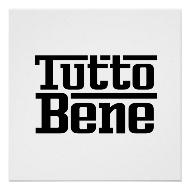 Tutto Bene Poster (Front)
