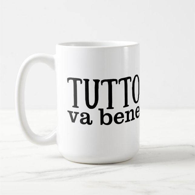 Tutto Va Bene (semplice) Coffee Mug (Left)