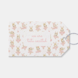 Tutu Ballerina Rabbit Bunny Baby Shower Thank You Gift Tags