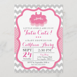 Tutu Cute - Baby Shower Invitation
