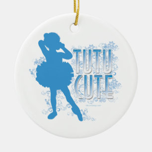 TuTu Cute blue Ceramic Tree Decoration