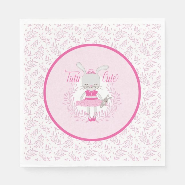 Tutu Cute Bunny Napkin (Front)
