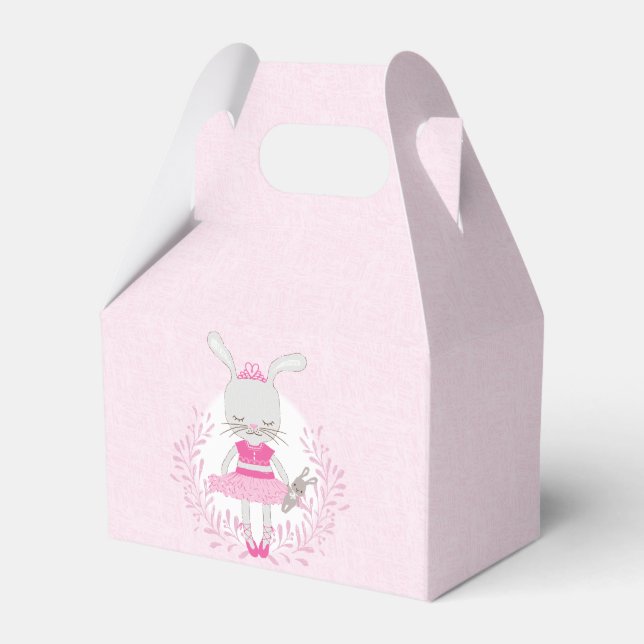 Tutu Cute Bunny Personalised Favour Box (Front Side)