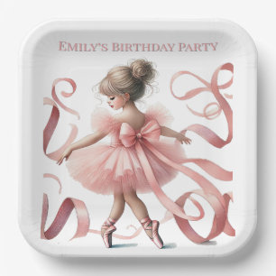 Tutu Cute   Enchanted Ballerina Birthday Party Paper Plate