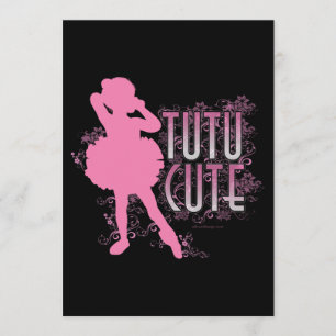 Tutu Cute party or recital invitation