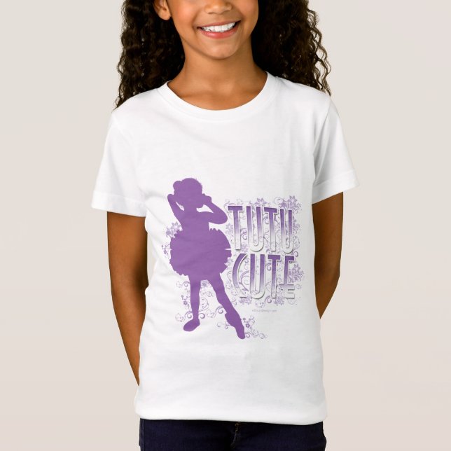 Tutu Cute (Violet) T-Shirt (Front)