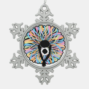 Tutu Elegant (Ballet Dancer) Snowflake Pewter Christmas Ornament