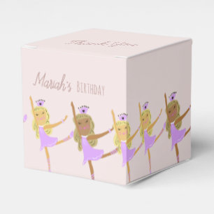  Tutu Girl's Birthday Ballerinas Pink Favour Box