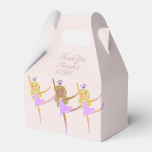 Tutu Girl's Birthday Ballerinas Pink Favour Box