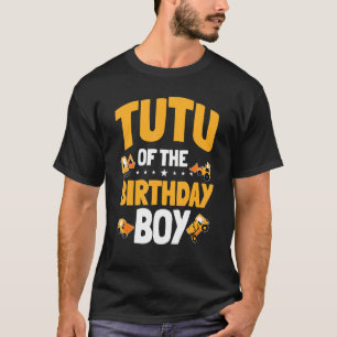 Tutu Of The Birthday Boy Construction Worker Bday  T-Shirt