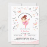 Tutu's and Twirls Ballerina Birthday Invitation<br><div class="desc">Tutu's and Twirls Ballerina Birthday Invitation</div>