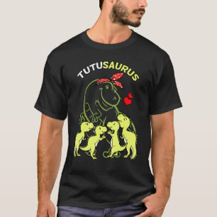 Tutusaurus Tutu 4 Kids Dinosaur Mothers Day T-Shirt