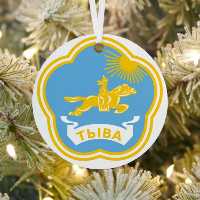 Tuva - Coat of Arms Christmas Tree Ornament (Insitu)