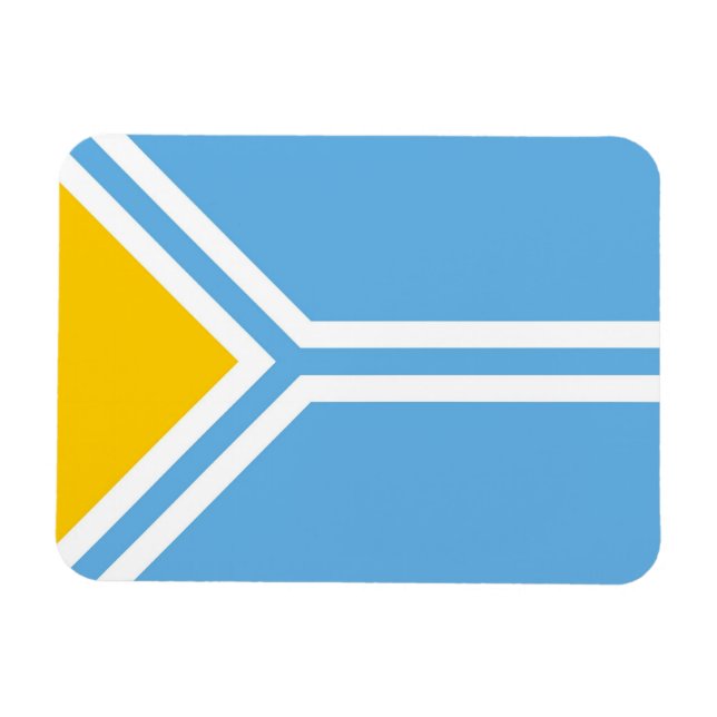 Tuva ethnic flag tuvinians siberia magnet (Horizontal)